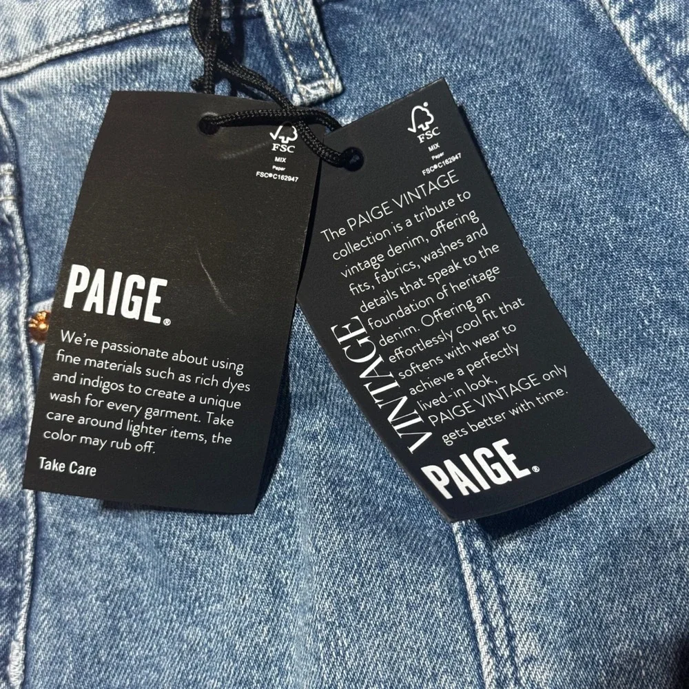 Paige Alexis High Rise Center Seam Jeans — NWT Size 24 - Picture 9 of 12